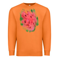 Carrot watermelon glitter watercolor brushstrokes patch Premium Sweatshirt - RanaPortraitStore