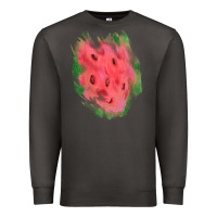 Smoke watermelon glitter watercolor brushstrokes patch Premium Sweatshirt - RanaPortraitStore