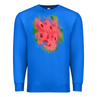 True Royal watermelon glitter watercolor brushstrokes patch Premium Sweatshirt - RanaPortraitStore