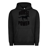 Pigment Black Horse Power Urban Hoodie - Bettercallsaul