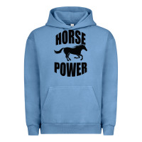 Pigment Pebble Blue Horse Power Urban Hoodie - Bettercallsaul