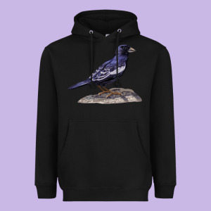 Lark Bunting Colorado State Bird Heavyweight Hoodie Designed By Ranaportraitstore