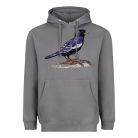 Storm Lark Bunting Colorado State Bird Heavyweight Hoodie - RanaPortraitStore