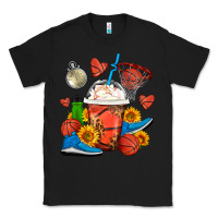 Black Basketball Frappe Coffee Classic Tee - FaDigitalArtStudio