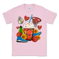 Bubblegum Pink Basketball Frappe Coffee Classic Tee - FaDigitalArtStudio