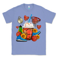 Colony Blue Basketball Frappe Coffee Classic Tee - FaDigitalArtStudio