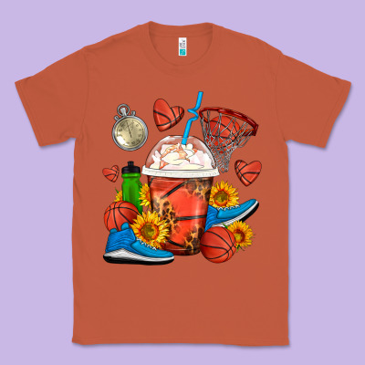 Basketball Frappe Coffee Classic Tee Designed By Fadigitalartstudio