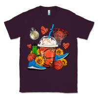 Plum Basketball Frappe Coffee Classic Tee - FaDigitalArtStudio