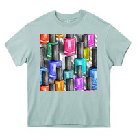 Arona colorful nail polish seamless pattern bbs Heavy Core Tee - BundleAndBundleShop