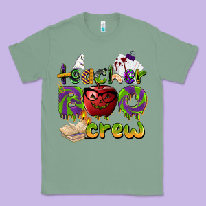 Teacher Boo Crew Classic Tee Designed By Barkaloodesign