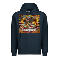 Navy rattle snake don't tread on me tumbler Premium Hoodie - BarkalooDesign