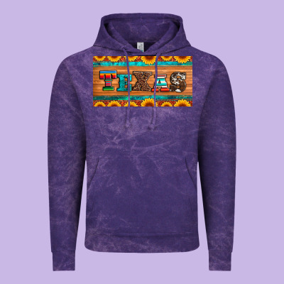 Texas Sunflowers License Plate Vintage Hoodie Designed By Artiststas