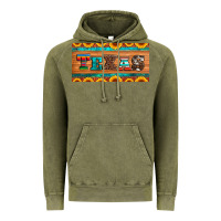 Vintage Olive texas sunflowers license plate Vintage Hoodie - Artiststas