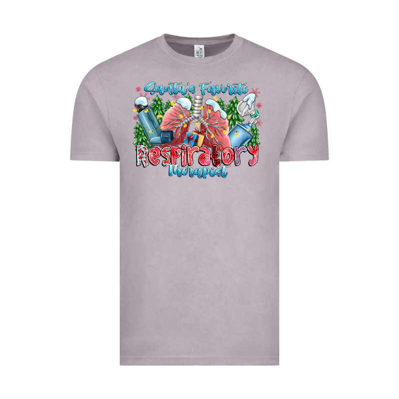 Santa's Favorite Respiratory Therapist Vintage Tee by CowhideDigitalArt | Teevron