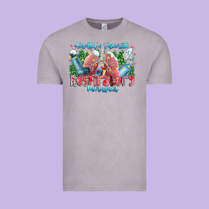 Santa's Favorite Respiratory Therapist Vintage Tee Designed By Cowhidedigitalart