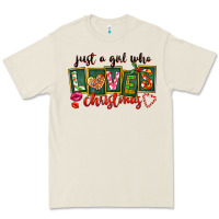 Bone Just A Girl Who Loves Christmas Premium Tee - FaDigitalArtStudio