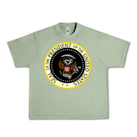 Oil Green fake seal of the president of the united states Urban Heavy Tee - DesigneFamous