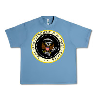 Pebble Blue fake seal of the president of the united states Urban Heavy Tee - DesigneFamous