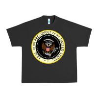 Pigment Black fake seal of the president of the united states Urban Heavy Tee - DesigneFamous
