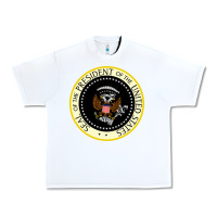 White fake seal of the president of the united states Urban Heavy Tee - DesigneFamous