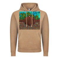 Vintage Coffee custom cactus and sunflowers leopard turquoise Vintage Hoodie - Artiststas
