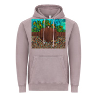 Vintage Zinc custom cactus and sunflowers leopard turquoise Vintage Hoodie - Artiststas