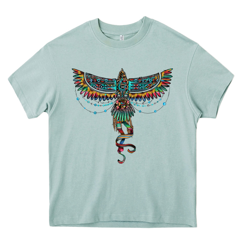 Aztec Serape Thunderbird Heavy Core Tee by RanaPortraitStore | Teevron