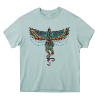 Arona aztec serape thunderbird Heavy Core Tee - RanaPortraitStore