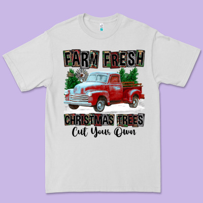 Farm Fresh Christmas Trees Cut Your Own Premium Tee Designed By Fadigitalartstudio