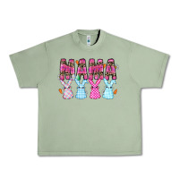 Oil Green Easter Day Mamaa Urban Heavy Tee - CowhideDigitalArt