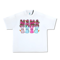 White Easter Day Mamaa Urban Heavy Tee - CowhideDigitalArt