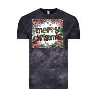 Cloud Black merry Christmas Vintage Tee - CowhideDigitalArt
