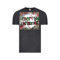 Vintage Black merry Christmas Vintage Tee - CowhideDigitalArt