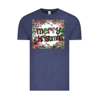 Vintage Denim merry Christmas Vintage Tee - CowhideDigitalArt