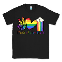 Black Peace love Pride Classic Tee - FaDigitalArtStudio