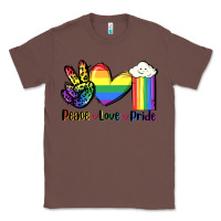 Chestnut Peace love Pride Classic Tee - FaDigitalArtStudio