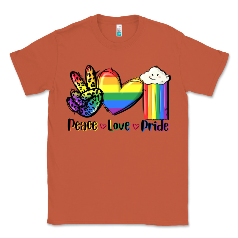 Peace Love Pride Classic Tee by FaDigitalArtStudio | Teevron