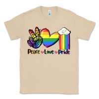 Mushroom Peace love Pride Classic Tee - FaDigitalArtStudio