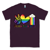 Plum Peace love Pride Classic Tee - FaDigitalArtStudio