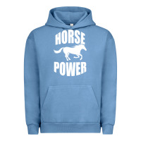 Pigment Pebble Blue Horse Power Urban Hoodie - Bettercallsaul