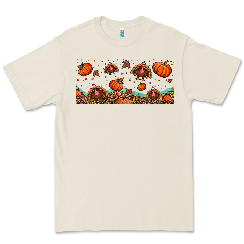 Turkey Thanksgiving Pumpkin Libbey Glass Premium Tee by BundleAndBundleShop | Teevron