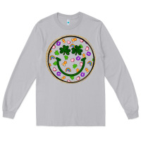 Moon Dust st patrick s day smiley face Long Sleeve Tee - Artiststas