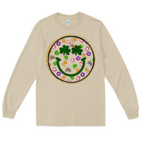 Mushroom st patrick s day smiley face Long Sleeve Tee - Artiststas