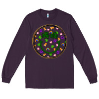 Plum st patrick s day smiley face Long Sleeve Tee - Artiststas