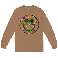 Toasted Coconut st patrick s day smiley face Long Sleeve Tee - Artiststas