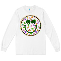 White st patrick s day smiley face Long Sleeve Tee - Artiststas