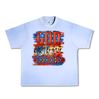 Grape Ice God Bless America Urban Heavy Tee - Jasminsmagicworld