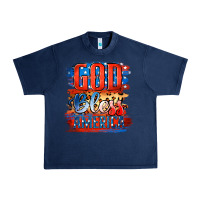 Navy God Bless America Urban Heavy Tee - Jasminsmagicworld