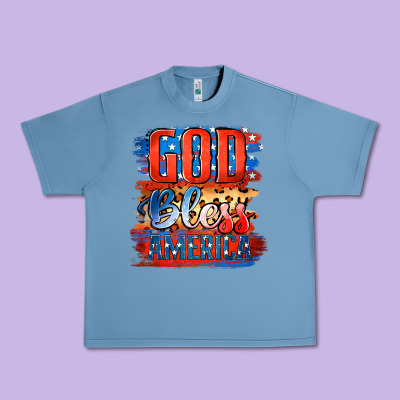 God Bless America Urban Heavy Tee Designed By Jasminsmagicworld