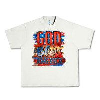 Pistachio God Bless America Urban Heavy Tee - Jasminsmagicworld